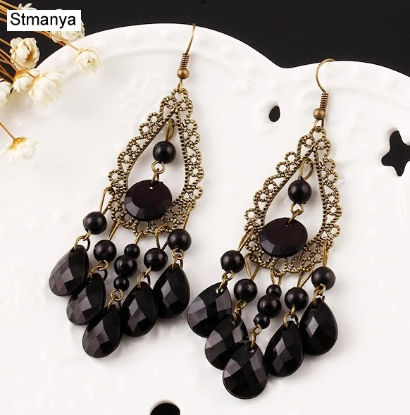 Bohemia Earrings Retro personality fashion metal earrings women Earrings jewelry acrylic female earring jewelry Wholesale #12119