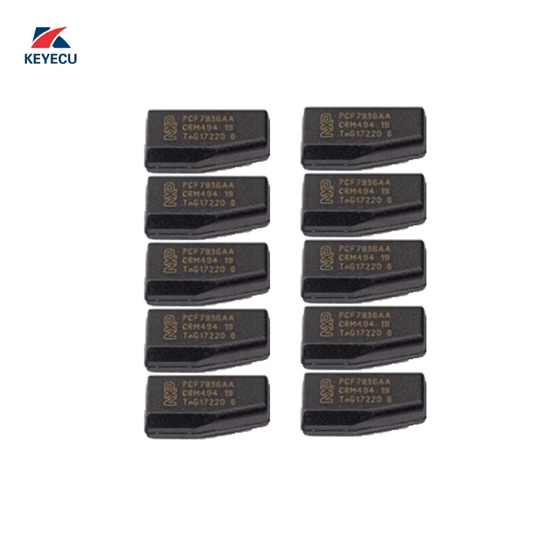 KEYECU Pack of 10,  Locked ID46 Transponder Chip Carbon (TP12 Locked) for Mitsubishi