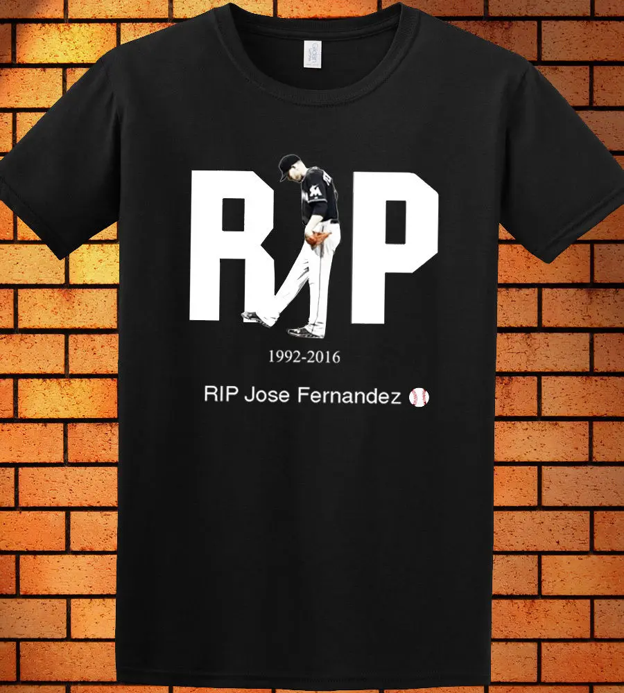 T-shirts Homme 2019 New Tee shirts JOSE FERNANDEZ RIP T-SHIRT IN MEMORY OF SHIRT MARLINS PITCHER T shirt