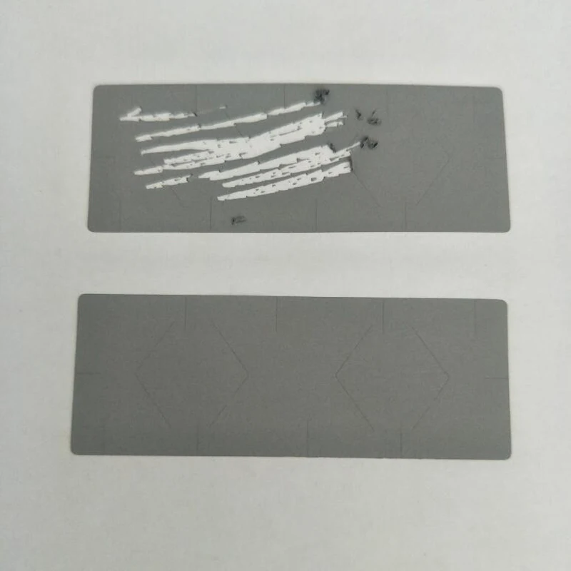 1000pcs 22x60mm Grey Silver Adhesive SCRATCH OFF STICKERS DIY Manual Hand Made Scratched Stripe Card Film