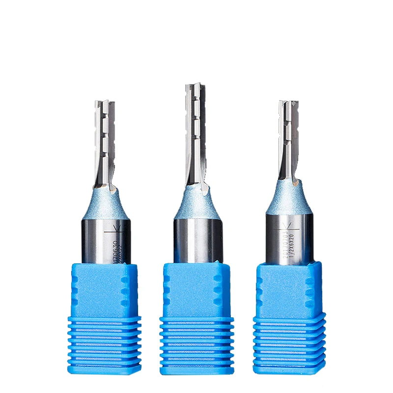 

12.7mm SHK TCT Three flutes inlaid designs straight router bits solid carbide carving tools for woodworking