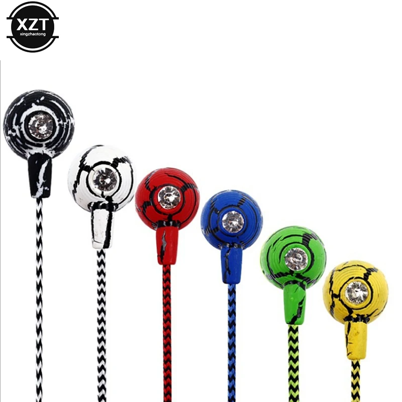 3.5 مللي متر ميناء التوصيل SF-A19 الكراك مضفر السلكية سماعة مع ميكروفون السلكية التحكم عن أندرويد آيفون