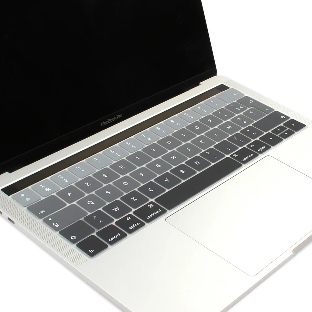 EURO AZERTY Ultra-Thin Soft Silicone Keyboard Cover Protector For 2019 Macbook Pro 13 15 Touch Bar A2159 A1706 A1707 A1989 A1990