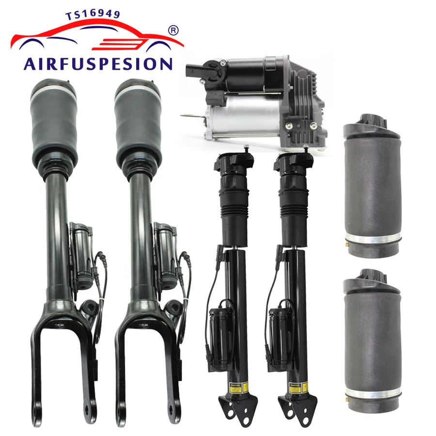 1 set air suspension shock absorber strut with ADS for Mercedes benz W251 V251 R Class air spring bag air compressor 2513203031