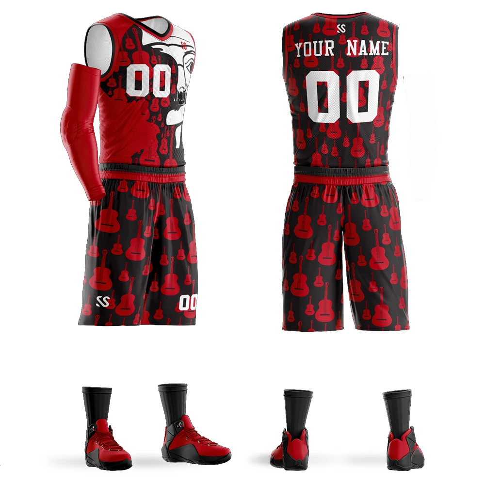 Men Youth Custom Basketball Jersey , Basketball Uniforms , Basketball Sets Plus Size Red , Can Printing LOGO Name Number