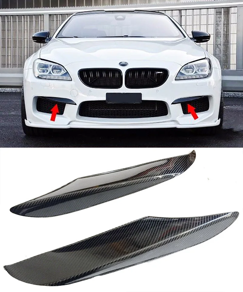 Fit for BMW 6 series F06 F12 F13 M6 carbon fiber front straight eyebrow wrap angle