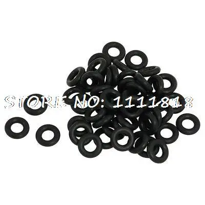 

12mm x 3mm Black Nitrile Rubber O Ring Washer Grommets 50 Pcs