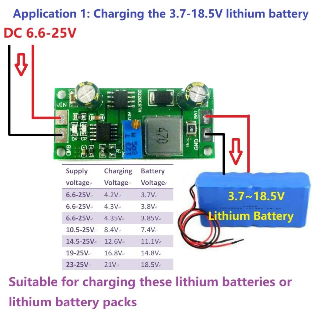 5PCS 1A 3.7V 3.8V 7.4V 11.1V 14.8V 18.5V Lithium ion LiFePO4 Lithium Titanate Batterie Charger Charging Module