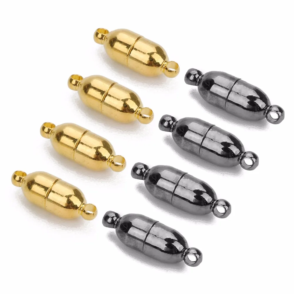 LOULEUR Hohe Qualität 5Pcs Starke Magnetische Haken Für Halskette Armband Gun Schwarz Schnalle Anschlüsse Für DIY Schmuck Erkenntnisse – Detail 7