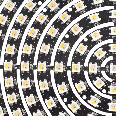 Decorative LED Strip Light SK6812 Ring 1 8 12 16 24 32 40 48 60 93 241 Bits SK6812 RGBW RGBWW 2700-6500K LED Ring DC5V