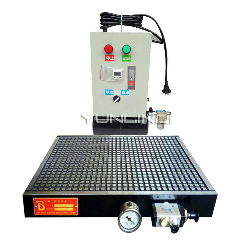 A pressão automática industrial do centro de processamento do copo da sução do vácuo do cnc 300*300mm que mantém a placa de alumínio pneumática da tabela