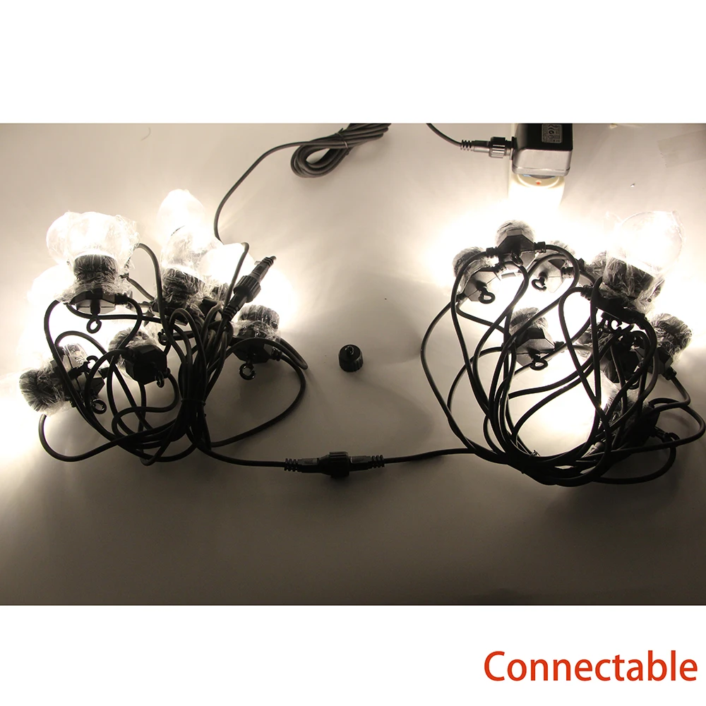 Festoon Led Globe String Light Outdoor Fairy Garden Wedding Party Street String Lamp For Backyard Patio Decor