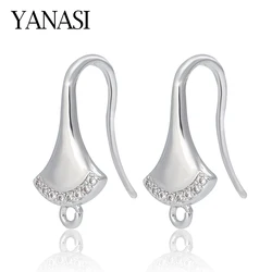 NEW Ear Hook Micro-inlaid Zircon Earrings DIY Earrings Accessories for Jewelry Wholesale