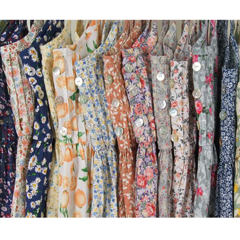 SEDUTMO Summer Tunic Long Dress Women Basic Spaghetti Strap Dresses Beach Print Floral Sexy Sundress Maxi Party Dress ED072
