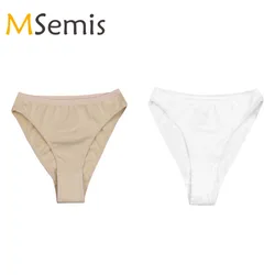 Kids Girls Ballet High Leg Cut Brief Gymnastics Leotard Swimsuit Underwear Underpants for Ballerina Ballet Dance Panties