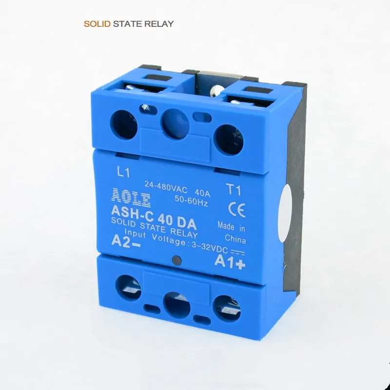 Solid State Relay Module ASH-C 40DA 40A /250V 3-32VDC Input 24-480VAC Output