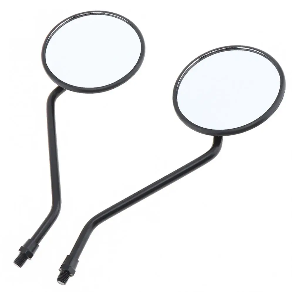 2pcs 10mm Modified Plated Universal Stylish design Motorcycle Rearview Mirror Round Iron Mirror Motorcycle decoration