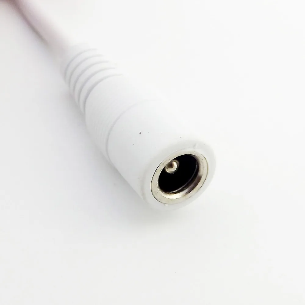 1pc 1.5m/3m/5m CCTV DC Power 5.5 x 2.1mm Male to Female Jack Adapter Extension Connector Cable White