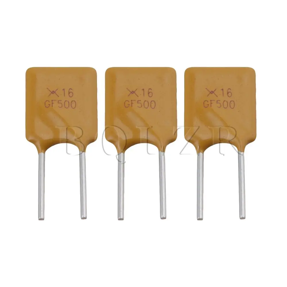 BQLZR 50Pcs Polimerico Resina PolySwitch Ripristinabili Fuse RUF500 Polyfuse 5A 16V