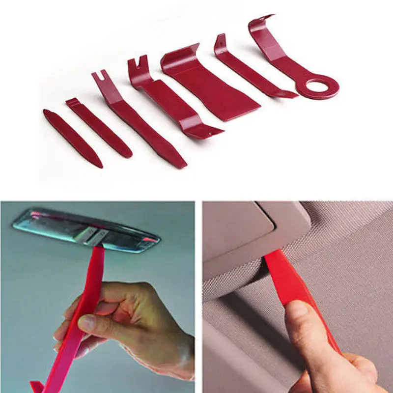 

Car Door Plastic Trim Panel Clip Light Radio Audio Removal Pry Open Tool 7PCS