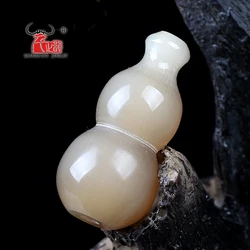 Natural yak horn calabash to play hang DIY accessories.Beads for Jewelry Making