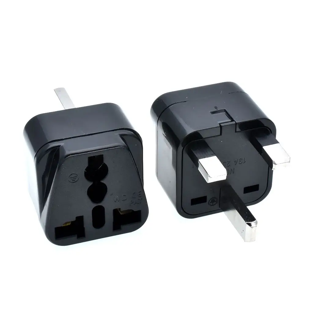 Universal Grounded Type G for GB UK HK AC Power Plug Travel Trip Adaptor Adapter UK, Ireland, Cyprus, Malta, Malaysia,