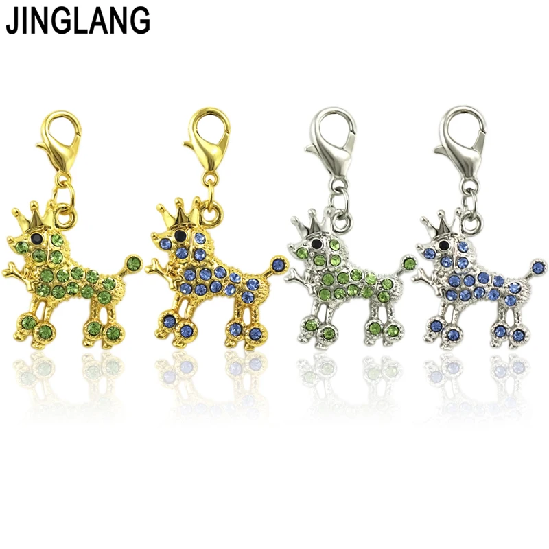 

JINGLANG 50 Pieces Fashion Dog Alloy alphabet Pendant Charms Jewelry DIY accessories Wholesale