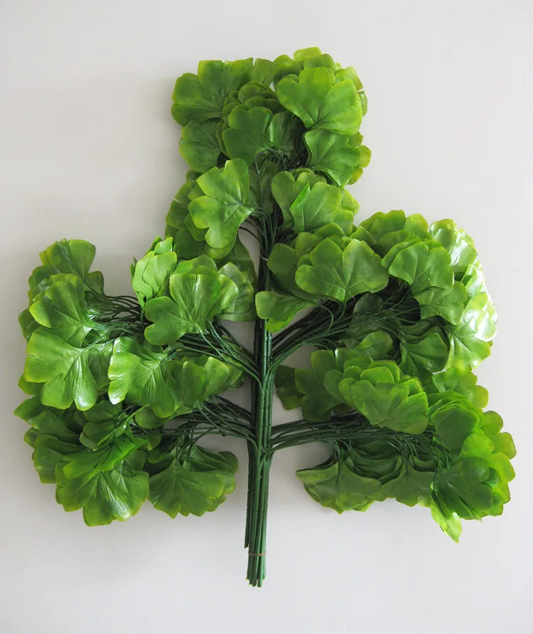 10pcs Home decoration Wedding festival decoration The Ginkgo tree Simulating Plant Decorative Flowers Wedding Decoration - Image 3