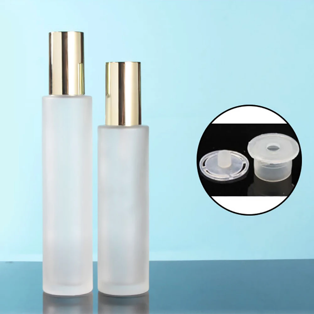 

120ml spray bottles, Glass bottle for perfume, pressure ,lotion glass bottle with golden cap