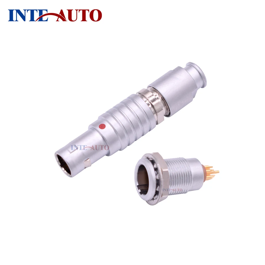 

1B Series m12 Connector, 2 Pins Metal Circular Push Pull Plug and Receptacle,FTGG.1B.302, EZGG.1B.302