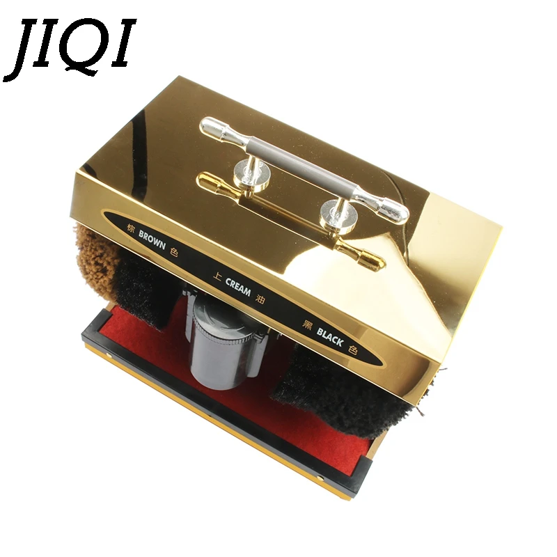 JIQI Electric Shoes Cleaner Shiner Sole Care Boot Shoe Polisher Brush Automatic Polishing Leather Shine Cleaning Machine Washer