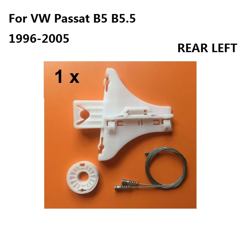 Per Passat B5 B5.5 posteriore sinistro 1996-2005 KIT di riparazione del regolatore del finestrino laterale nuovo