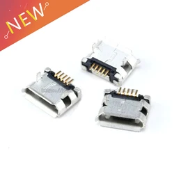 20pcs/lot 5 Pin SMT Socket Connector Micro USB Type B Female Placement SMD DIP Socket Connector