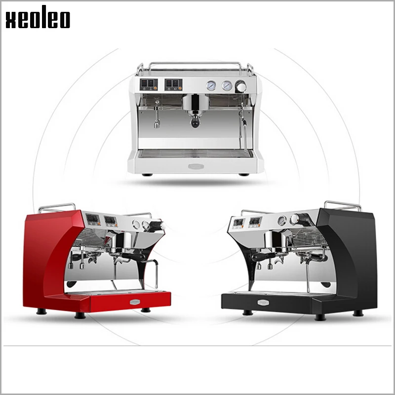 Xeoleo Commercial Semi Automatic Coffee machine 220V Espresso machine Espresso Coffee Maker Stainless steel Coffee machine