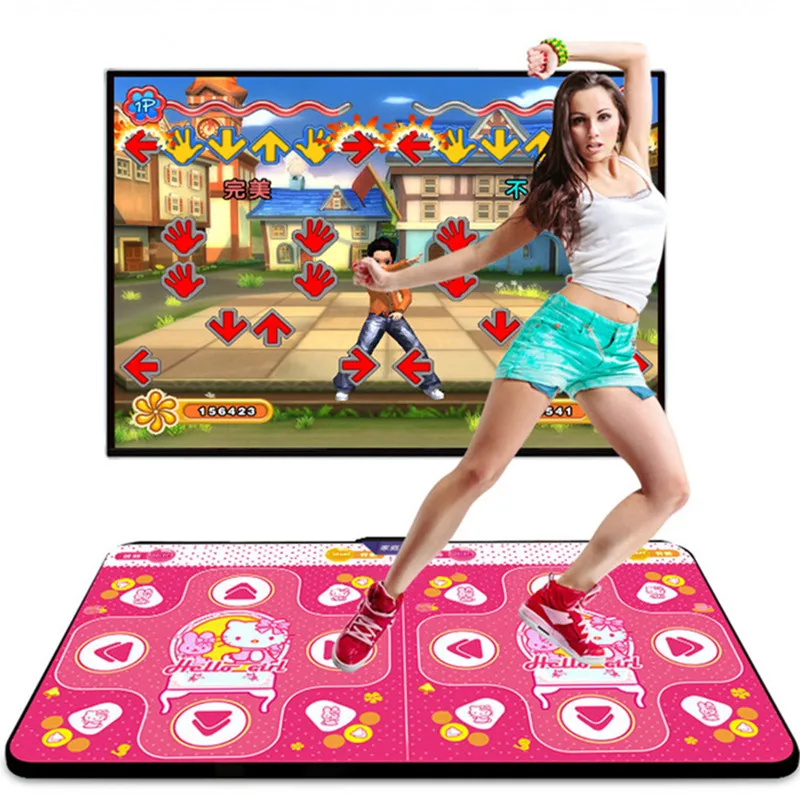 Dance mat wireless host 2 individual sense game controller computer TV dual-use gamepad dancing machine yoga rug games singing