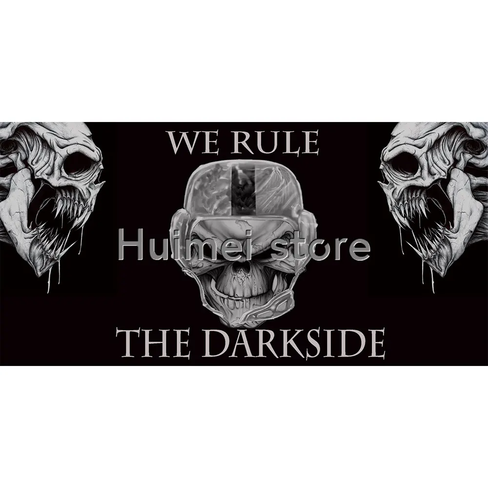 3x5FT darkside flag custom SKULL artwork flag