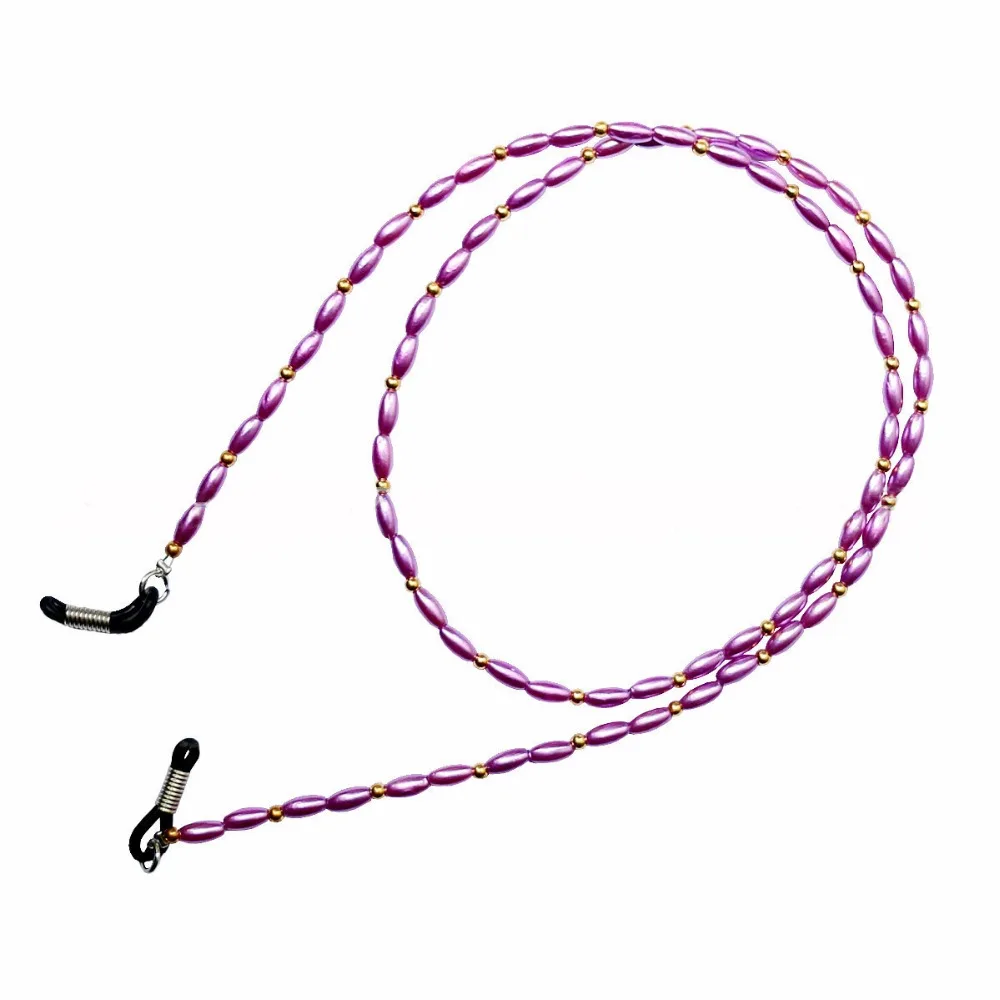 10pcs/lot SunGlasses Acrylic Pearl Beade Neck Lanyard Cord Spectacles Eyeglass Chain Strap rope Neck Rope for Eyewear Wholesale