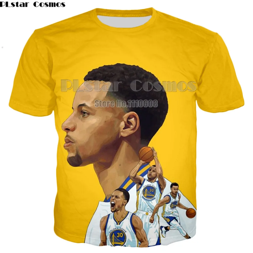 PLstar Cosmos Hot Sale 3D Print Graphic Stephen Curry women men Tee Shirt Cool 3D T Shirt Short Sleeve T-Shirt Casual unisex Tee