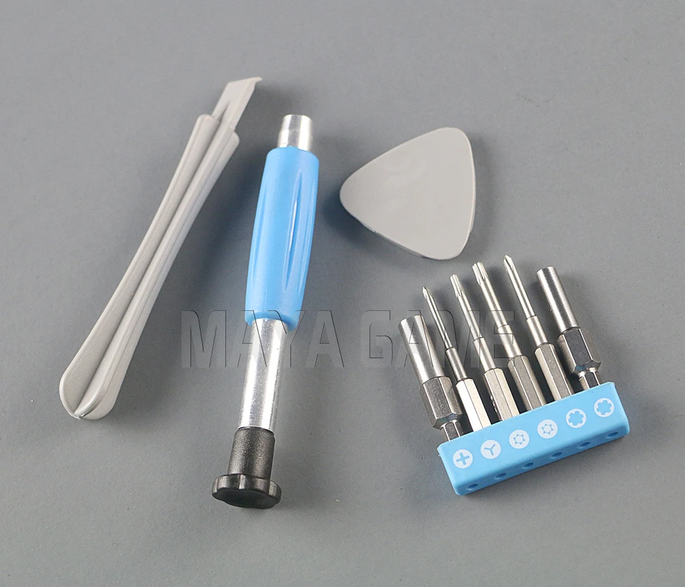 Blue Universalไขควงชุดปลดล็อกชุดเต็มTri-Wingไขควงชุดซ่อมเครื่องมือสำหรับNintend Switch/ SNES/ DS/3Dsxl/Psp