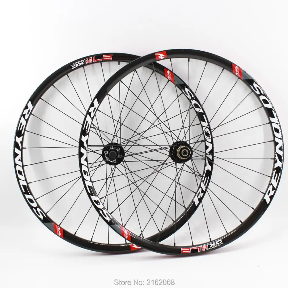 

New clincher tubeless rim Mountain bike 3K full carbon fibre bicycle Thru Axle disc brake center lock wheelset MTB