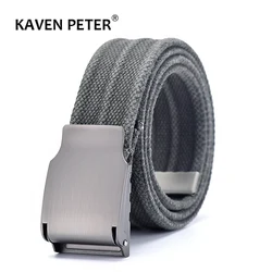 Men Tactical Belt High Quality Canvas Belts For Jeans Male Casual Strap Ceintures Military Belt Outdoor Alloy Buckle One Size