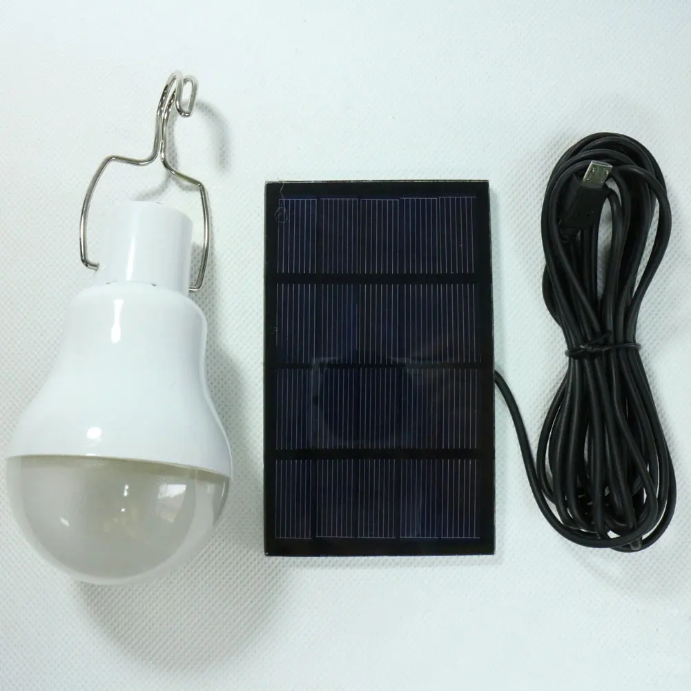 New 15W 110lm Solar Energy Charge LED Light Bulb Energy Conservation Portable Led Bulb Light  Energy Lamp Home Outdoor Lighting