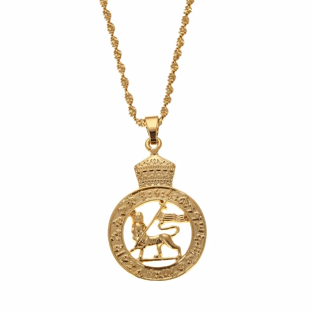 Ethiopian Lion Silver Color African Arab Middle Eastern Wedding Party Jewelry Mom Girl Gifts