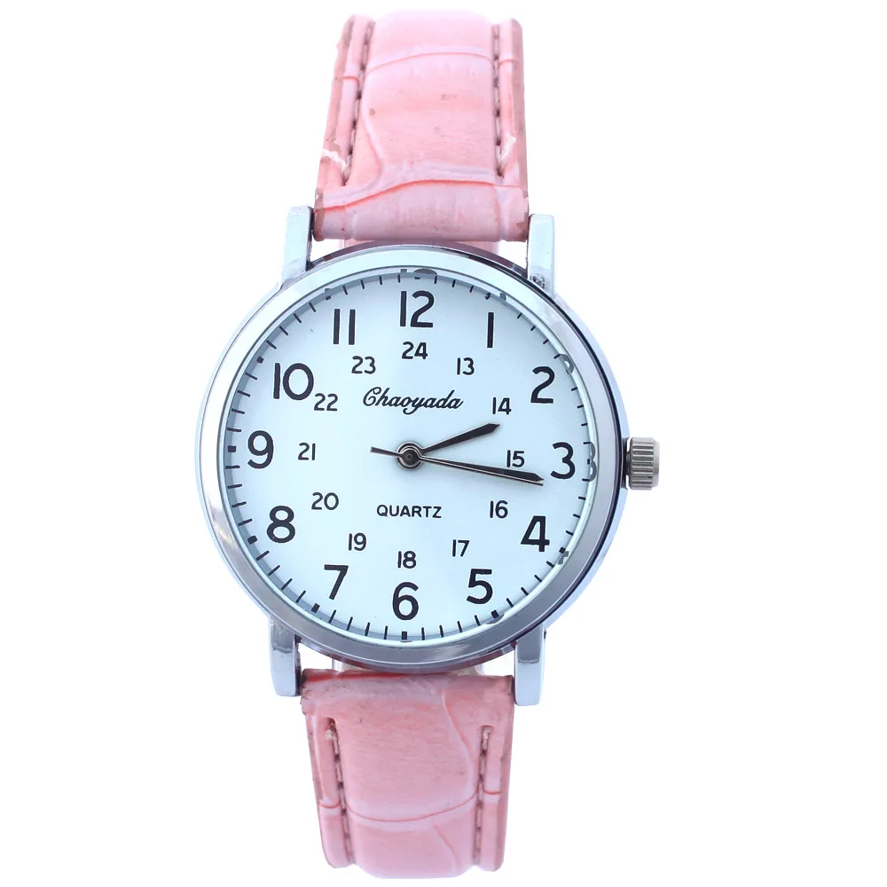 Montre analogique en cuir pour enfants, montre-bracelet à Quartz en acier inoxydable, pour garçons et filles, pour femmes, livraison directe