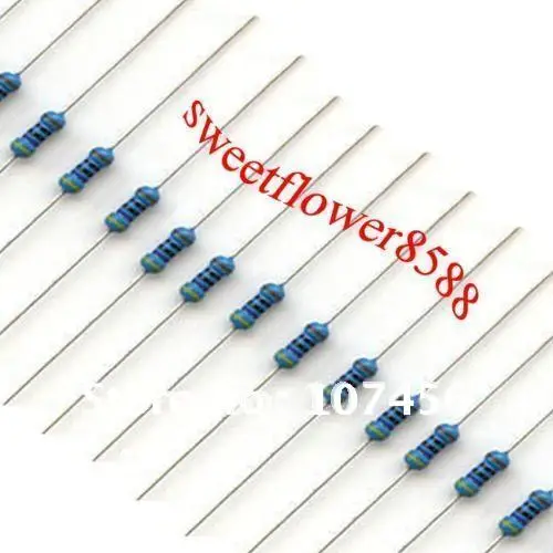 

Free shipping 1000pcs Resistors 100 Ohms 1/4W 1% Metal Film Resistor