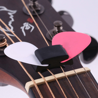 1Pc Black Rubber Guitar Pick Holder Fix On Headstock For Guitar Bass Ukulele Cute Guitar Accessories