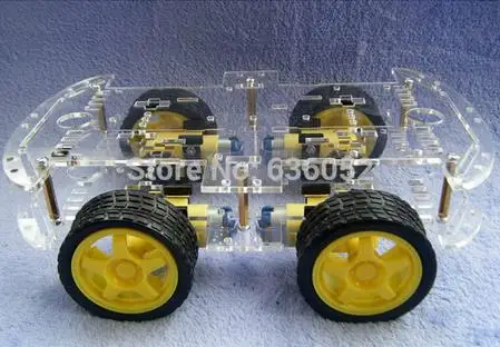 Smart RC Car Chassis 4 Driver Power Tracking Chronological with Encoder Speed 4WD DIY RC Toy Robot for arduino Raspberry