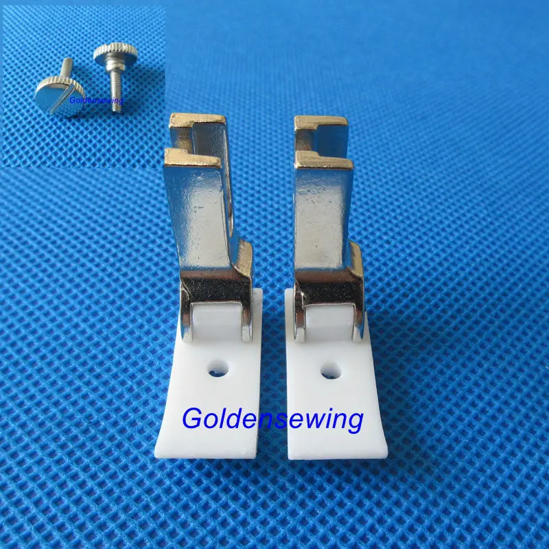 2 sets Non-stick coating LEFT PIPING CORDING FOOT for JUKI DDL-8500 8700 5550 SINGER 191D