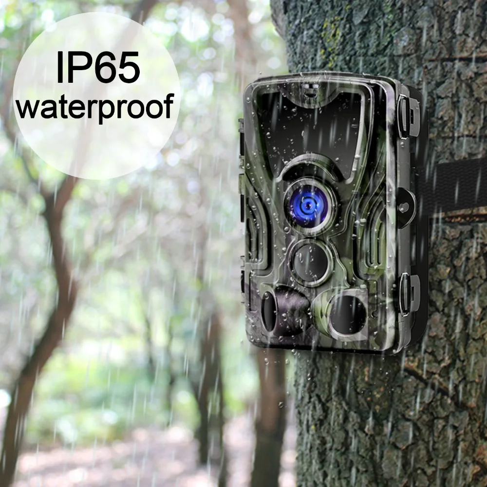 Wildlife Trail Cameras 24MP 1080P IP65 Hunting Camera HC801A PIR Sensor Night Vision Photo Traps Wireless Surveillance