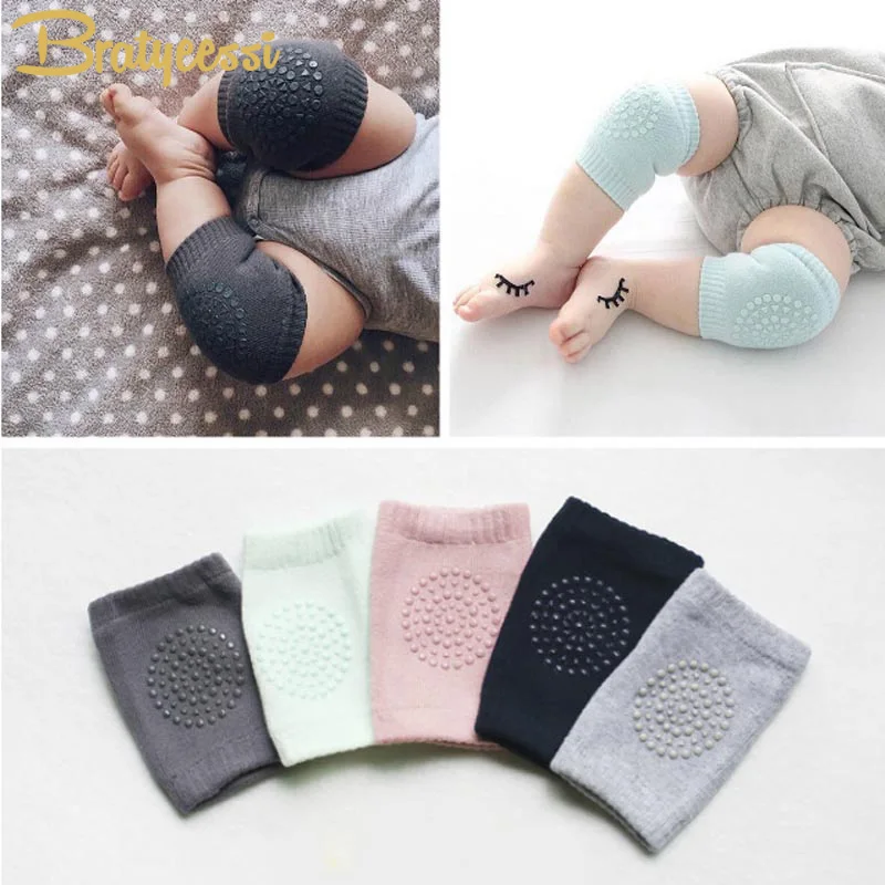 Cotton Summer Baby Knee Pads Kids Anti Slip Crawl Necessary Knee Protector Baby Leg Warmers 1 Pair